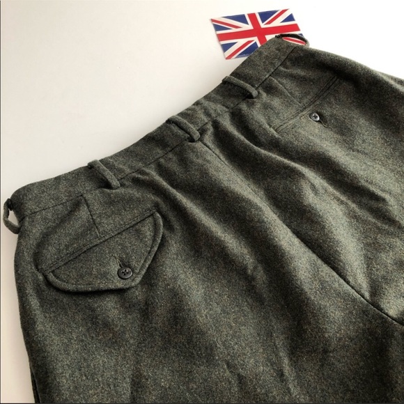 Polo by Ralph Lauren 100% Wool Olive Pants - Picture 2 of 4